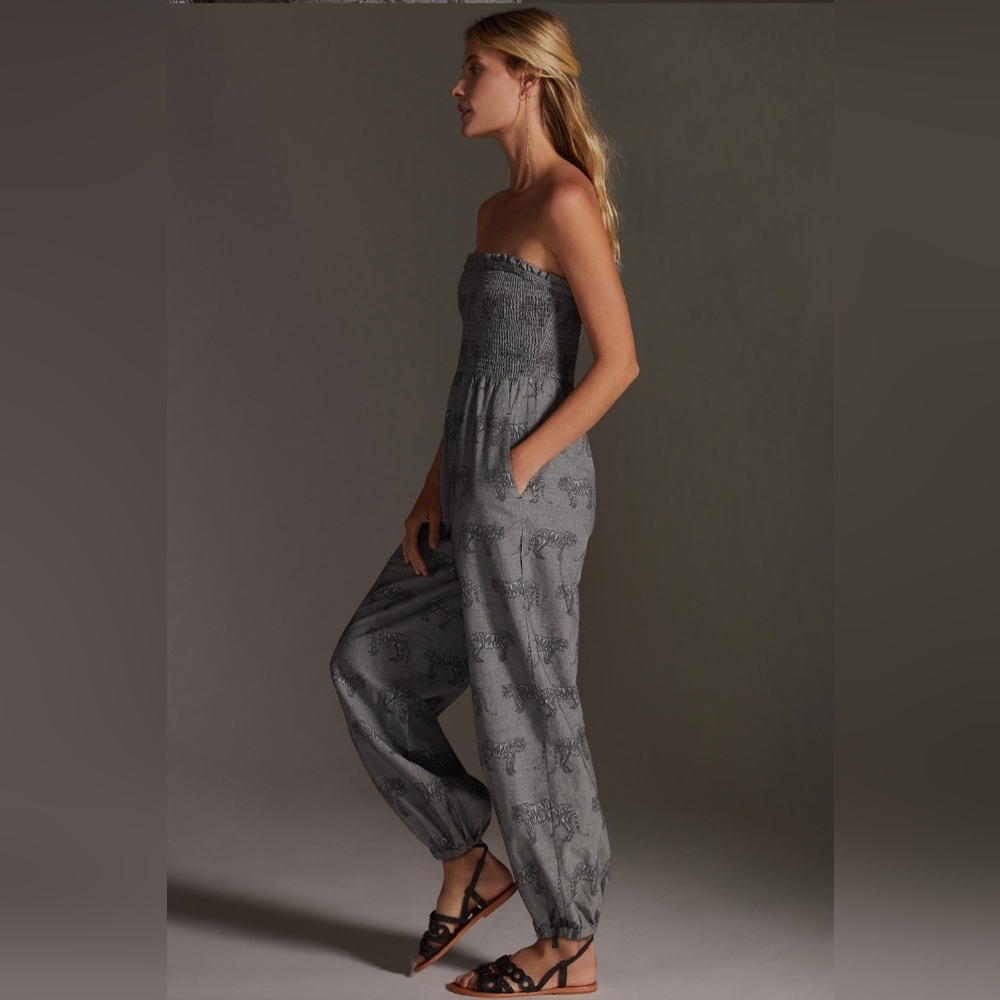 Anthropologie Tiger Balloon Leg Jumpsuit